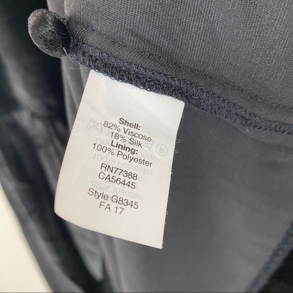 Madewell black velvet drop waist bell dress P - Picture 7 of 11